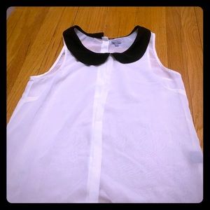 Charlotte Russe black and white doll shirt